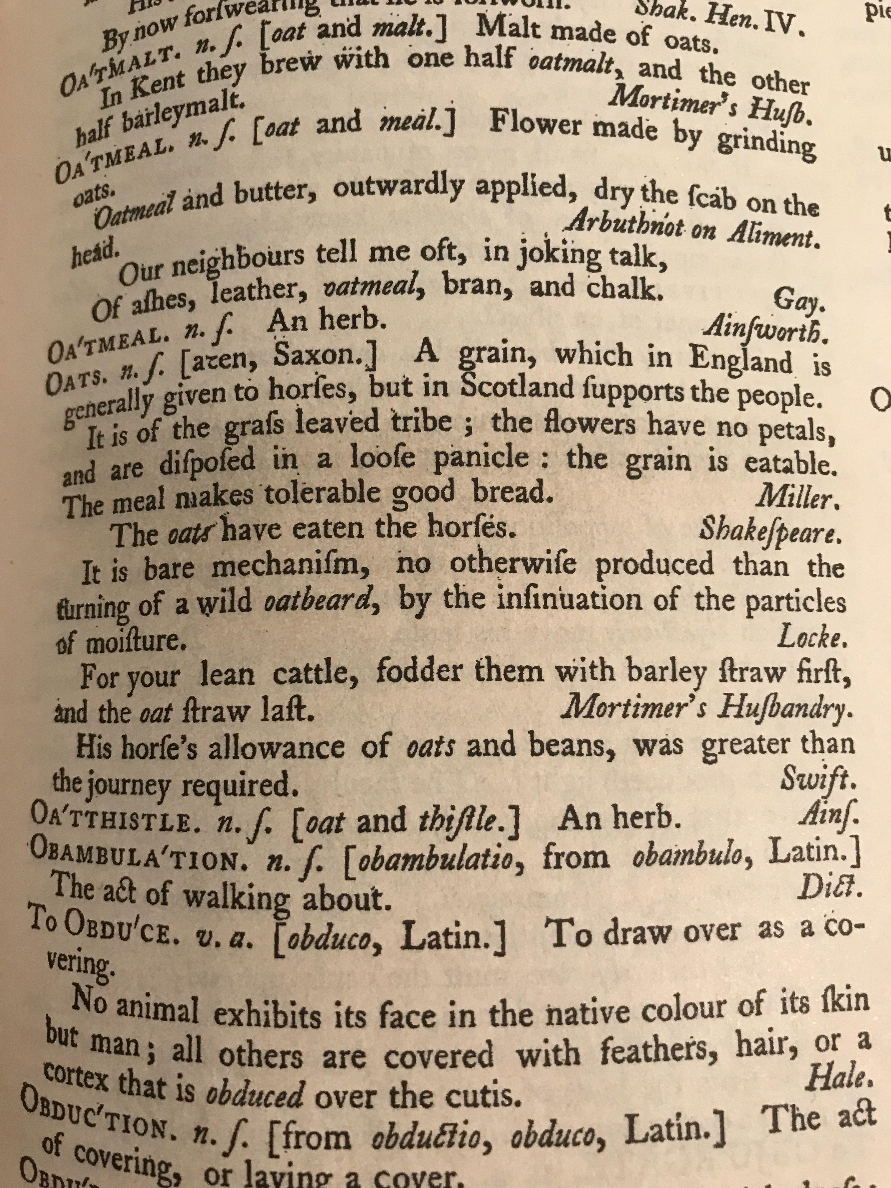 Facsimile copy of Samuel Johnson's A Dictionary of the English Language