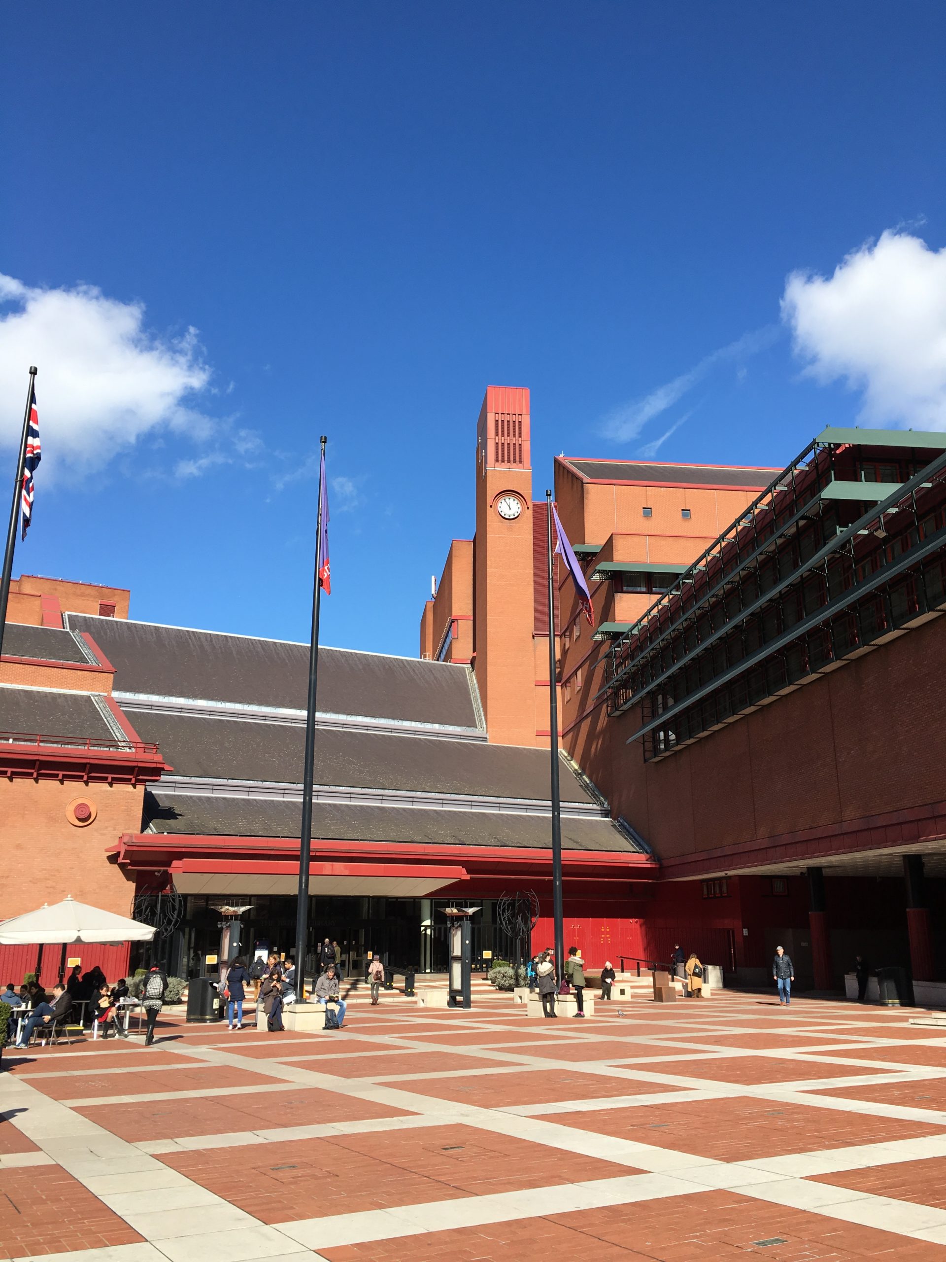 Outside of The British Library, King's Cross, London
