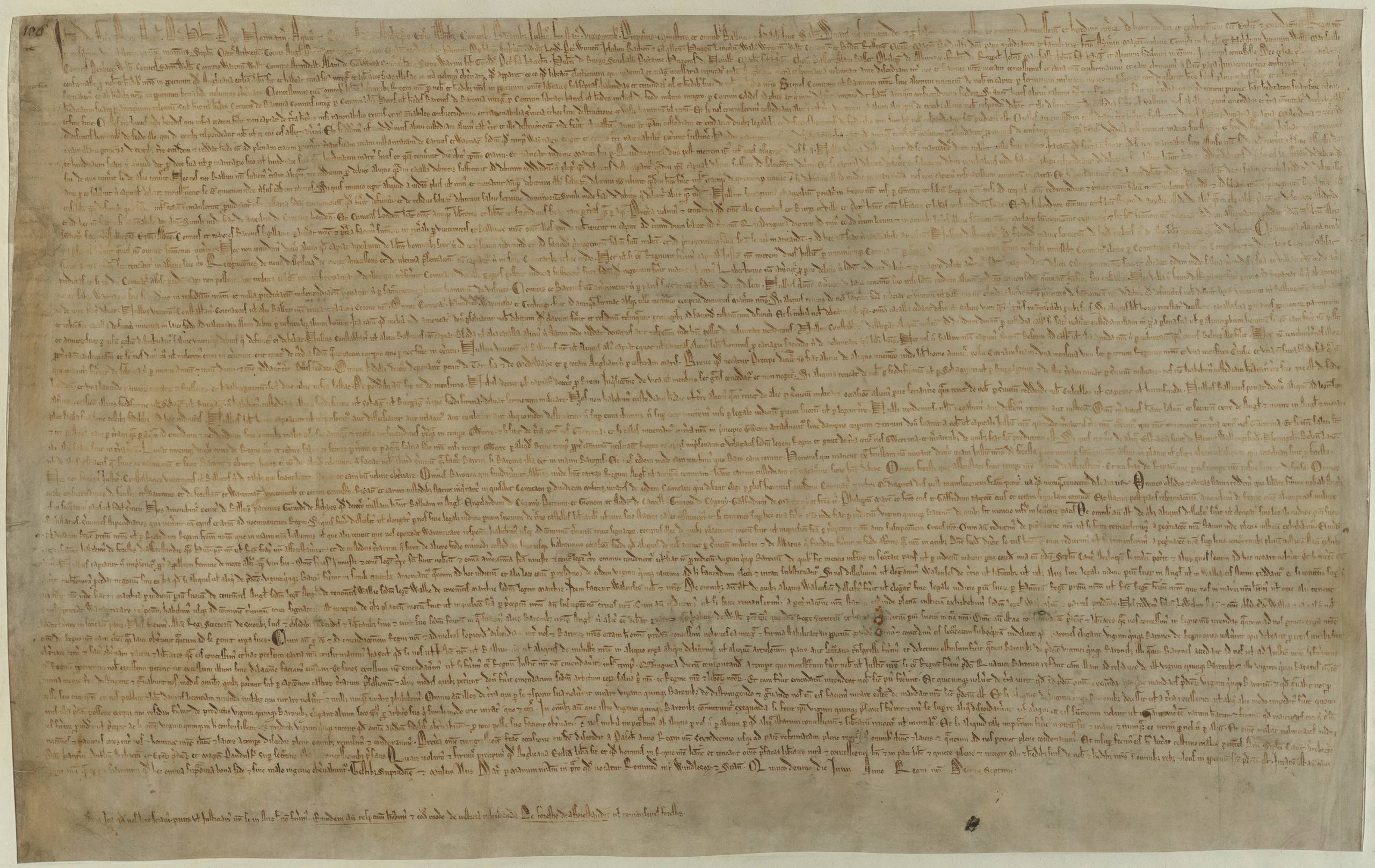 Magna Carta 1215 British Library